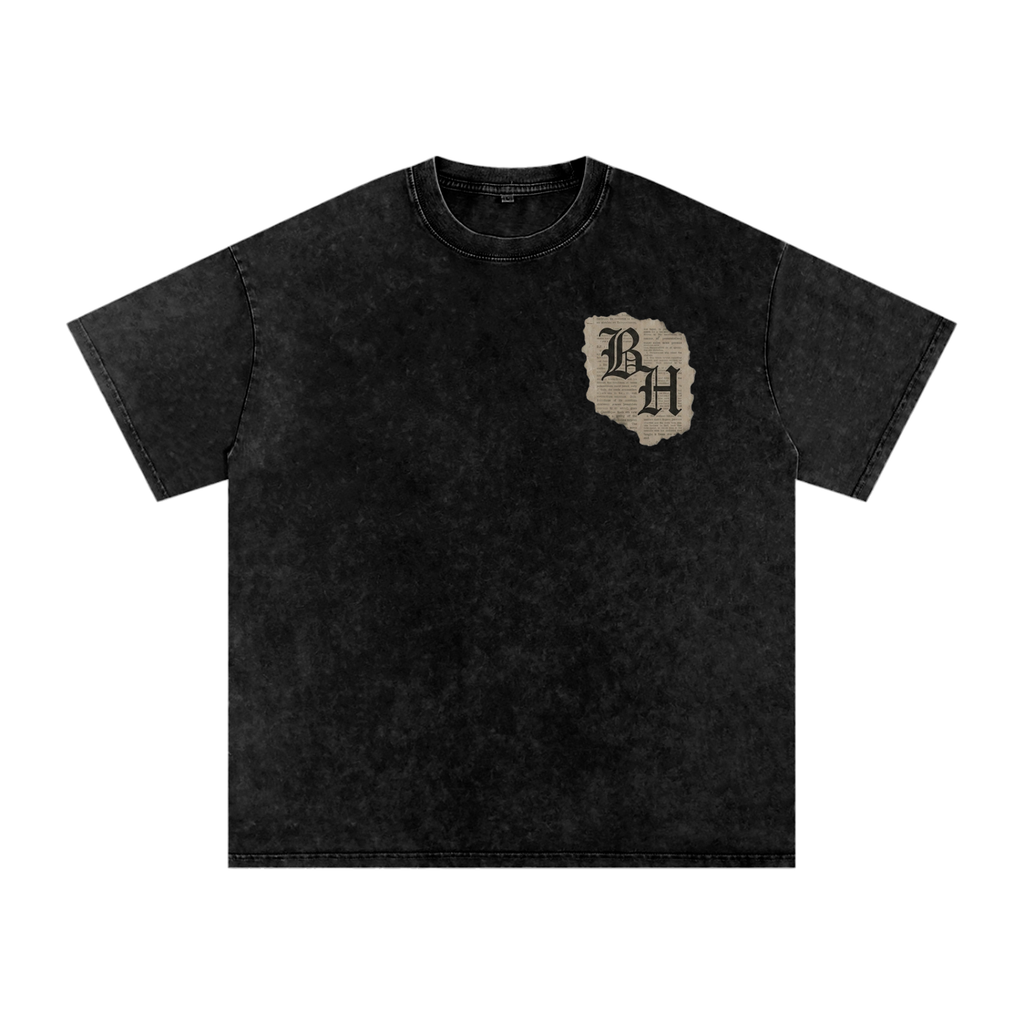 Acid Washed Oversized Cotton T-Shirt psalms edition