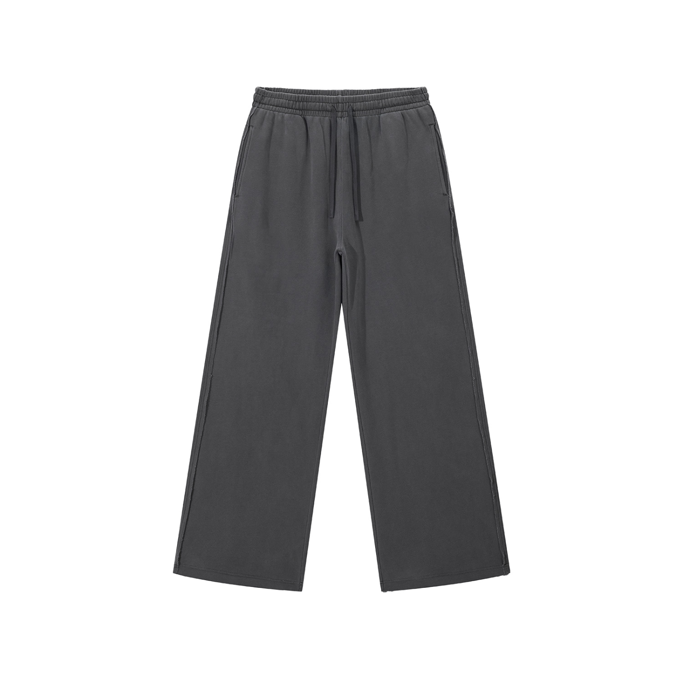 Emblem Raw Edge Sweatpants