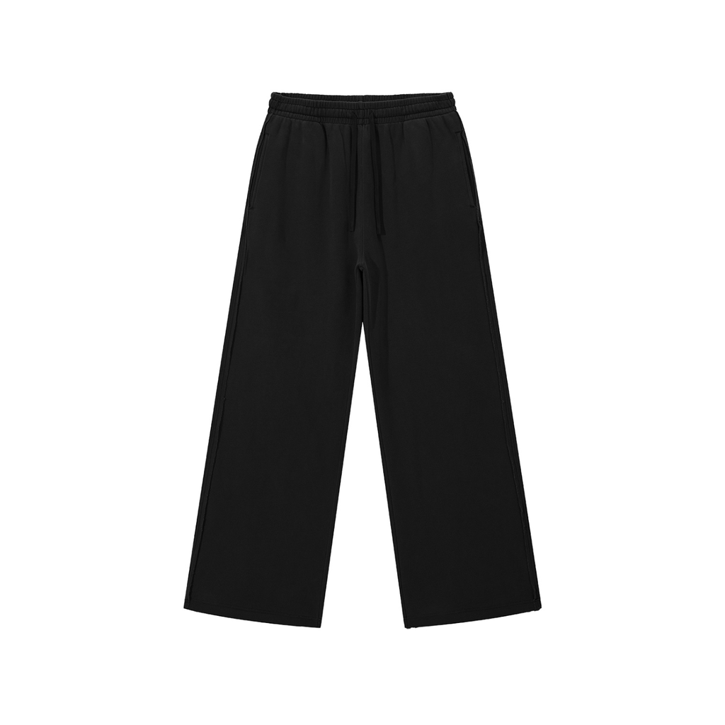 Emblem Raw Edge Sweatpants